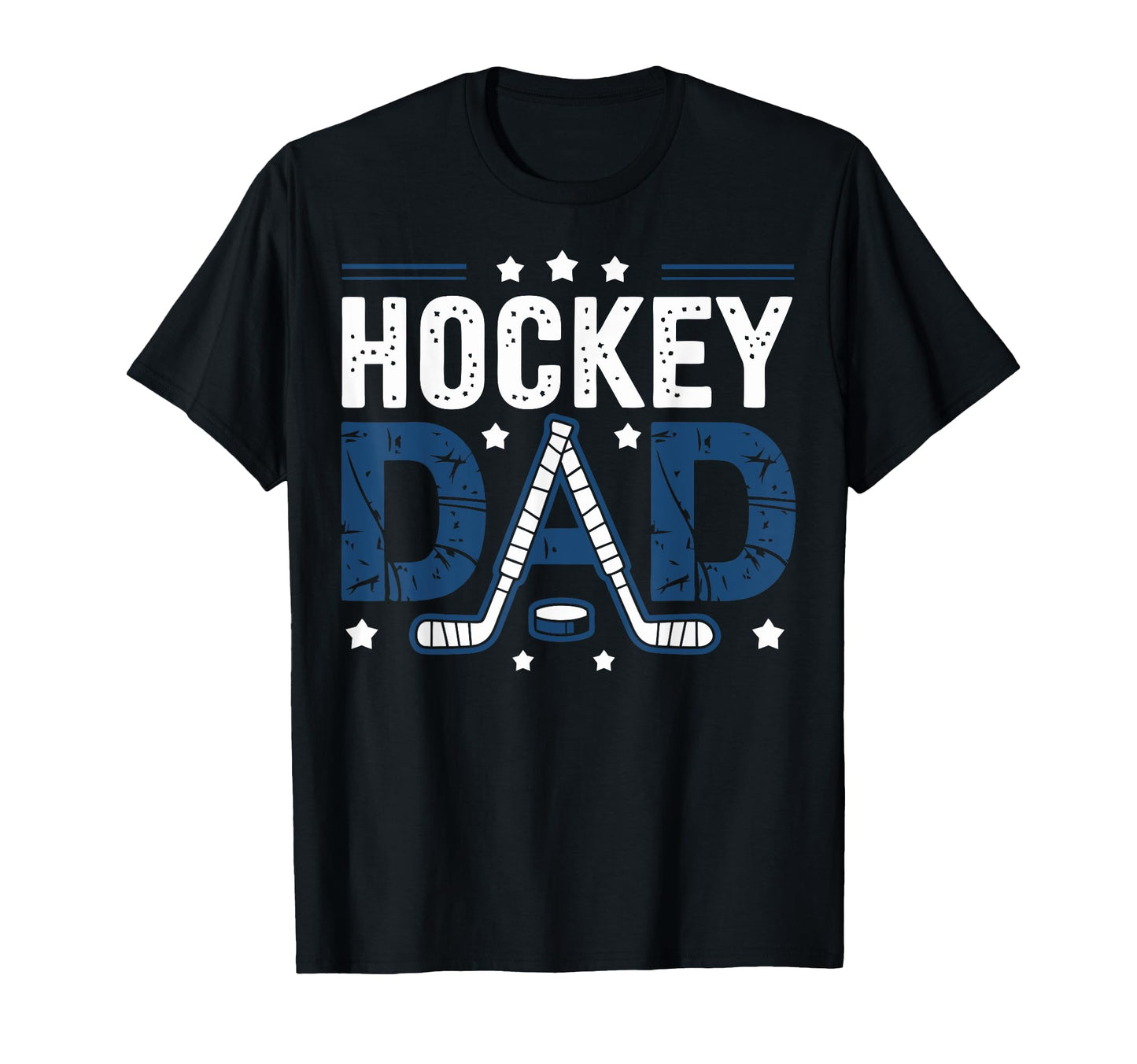 Hockey Dad Distressed Sports Hockey T-Shirt - Streetwear Style for Adults - T-Shirt, Sweatshirt, Hoodie