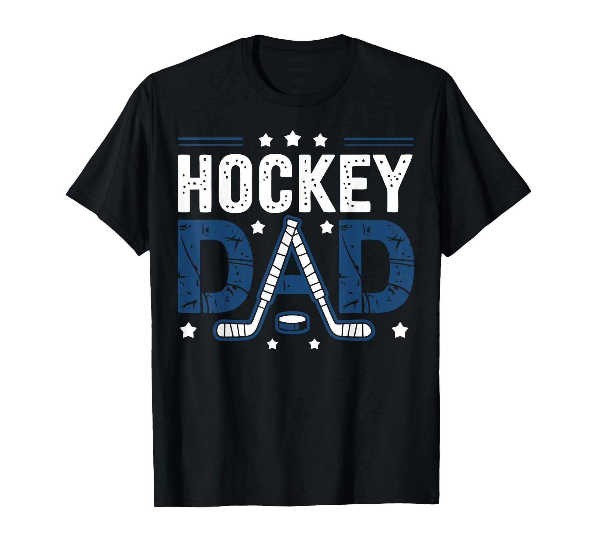 Hockey Dad Distressed Sports Hockey T-Shirt - Streetwear Style for Adults - T-Shirt, Sweatshirt, Hoodie