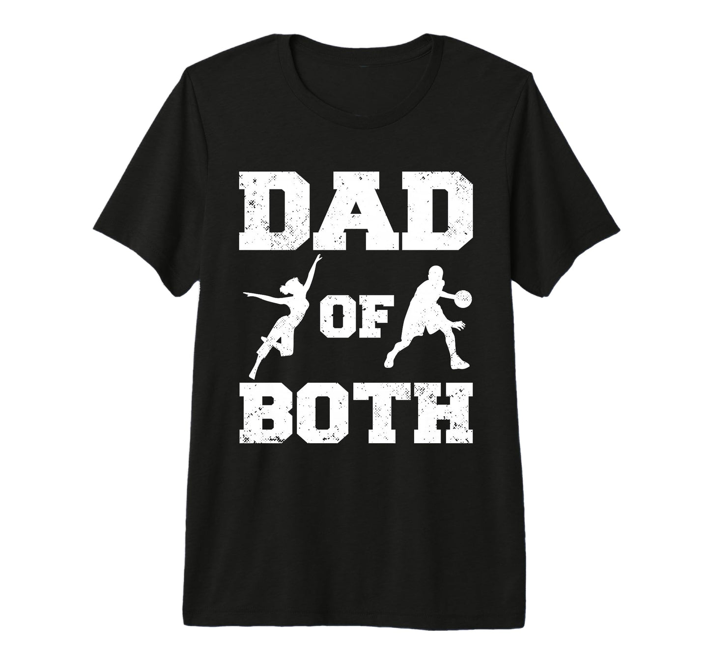 Mens Dad Both Funny Dance Basketball T-Shirt - Novelty Apparel for Adults - T-Shirt, Sweatshirt, Hoodie