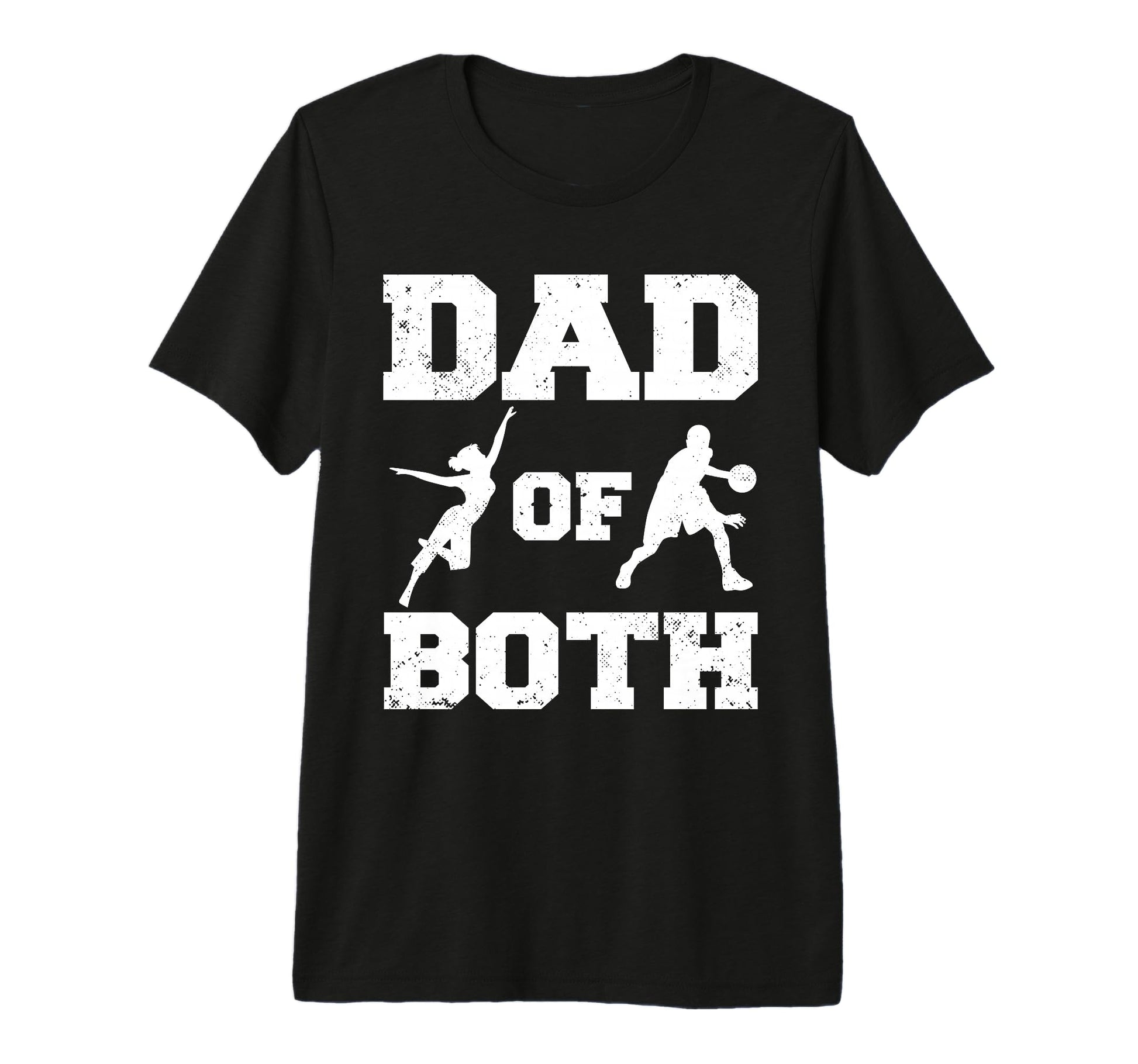 Mens Dad Both Funny Dance Basketball T-Shirt - Novelty Apparel for Adults - T-Shirt, Sweatshirt, Hoodie