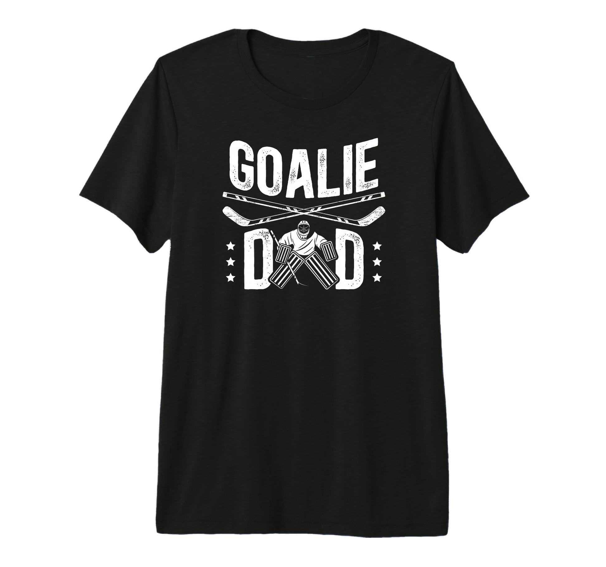 Mens Ice Hockey Goalie Dad Ice Hockey T-Shirt - Graphic Print Unisex - T-Shirt, Sweatshirt, Hoodie