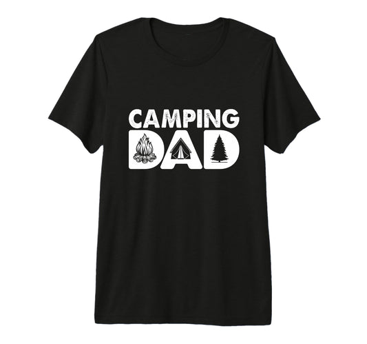Camping Dad Outdoors Adventure Nature T-Shirt - Graphic Print for Adults - T-Shirt, Sweatshirt, Hoodie