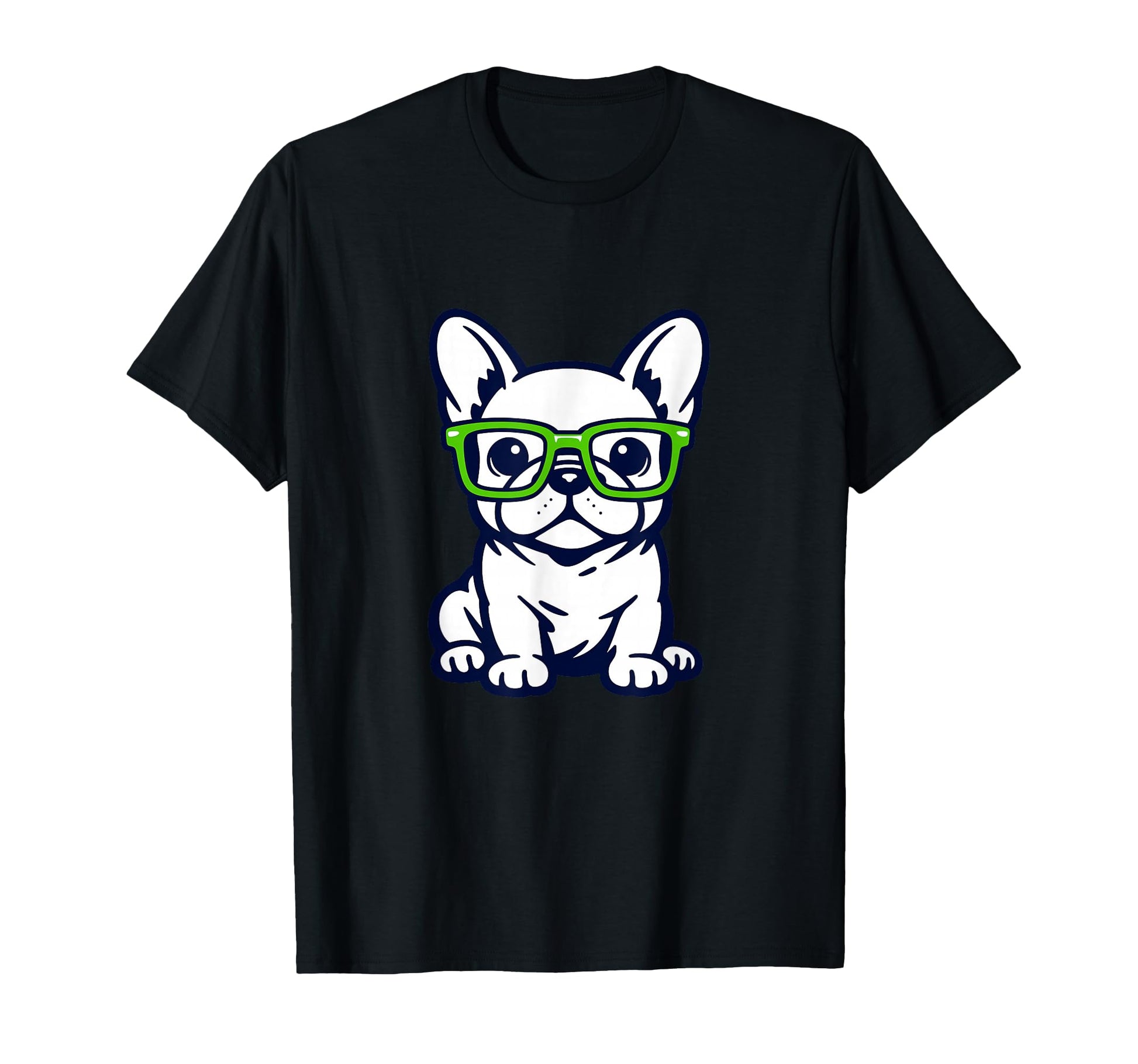 French Bulldog Glasses Pop Art T-Shirt - Custom Art Print for Adults - T-Shirt, Sweatshirt, Hoodie