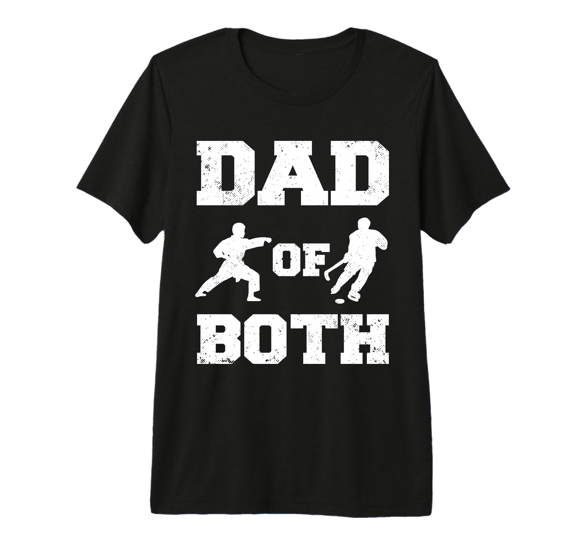Mens Dad Both Funny Karate Hockey Dad T-Shirt - Fun Novelty Design Unisex - T-Shirt, Sweatshirt, Hoodie