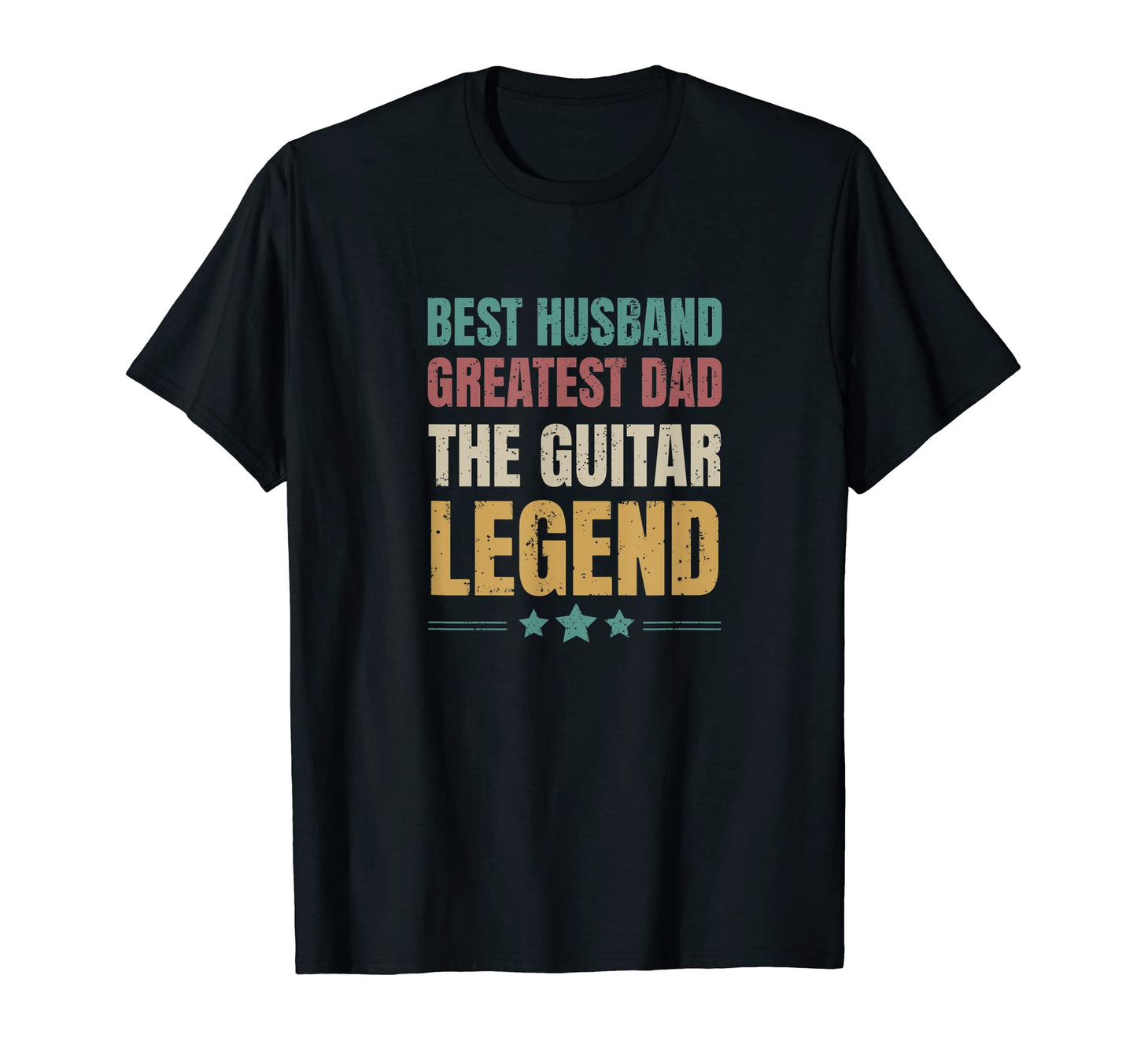 Mens Funny Husband Greatest Dad E Guitar T-Shirt - Custom Art Print Unisex - T-Shirt, Sweatshirt, Hoodie