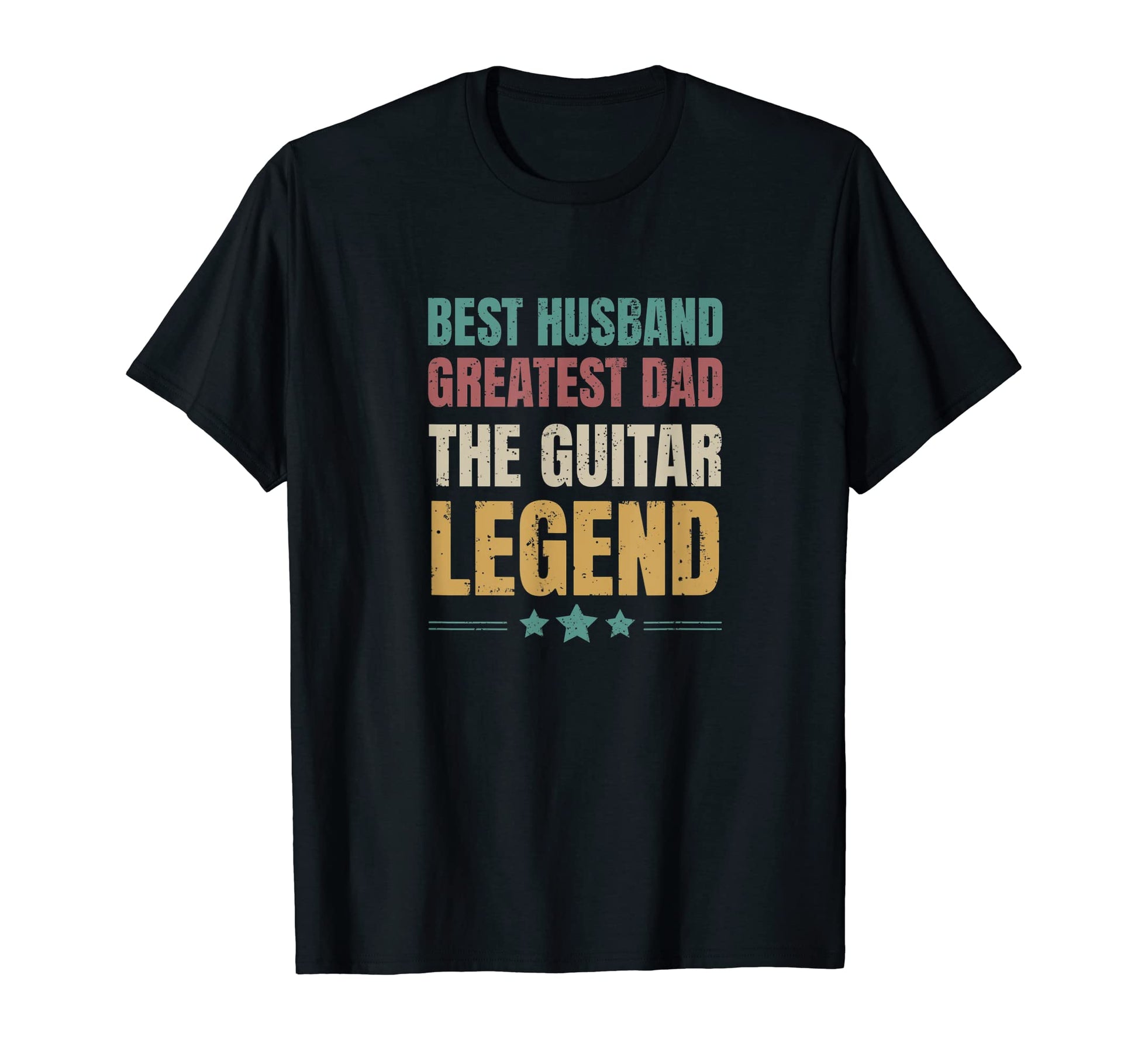 Mens Funny Husband Greatest Dad E Guitar T-Shirt - Custom Art Print Unisex - T-Shirt, Sweatshirt, Hoodie