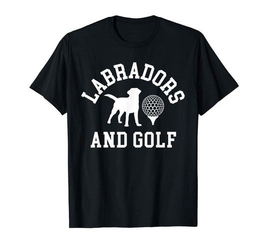 Black Yellow Chocolate Labs And Golf T-Shirt - Aesthetic Graphic Unisex - T-Shirt, Sweatshirt, Hoodie