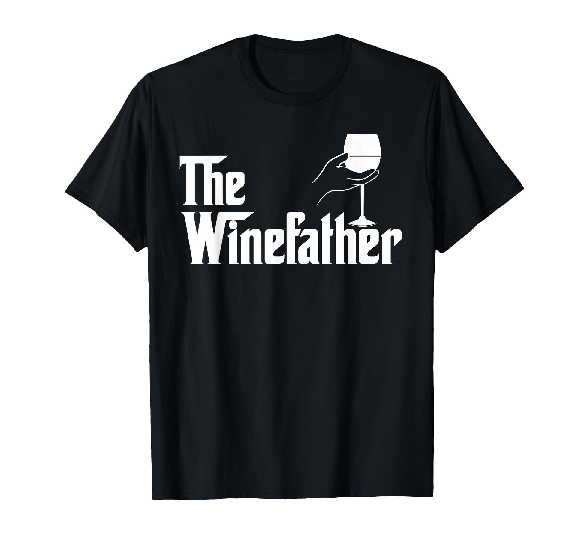 Winefather Wine Dad Dad Red Wine White T-Shirt - Custom Art Print Unisex - T-Shirt, Sweatshirt, Hoodie