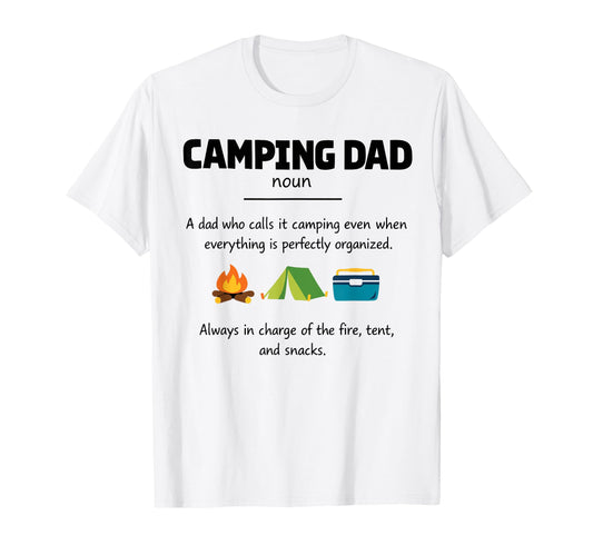 Camping Dad Definition Gifts T-Shirt - Casual Everyday Wear for Adults - T-Shirt, Sweatshirt, Hoodie
