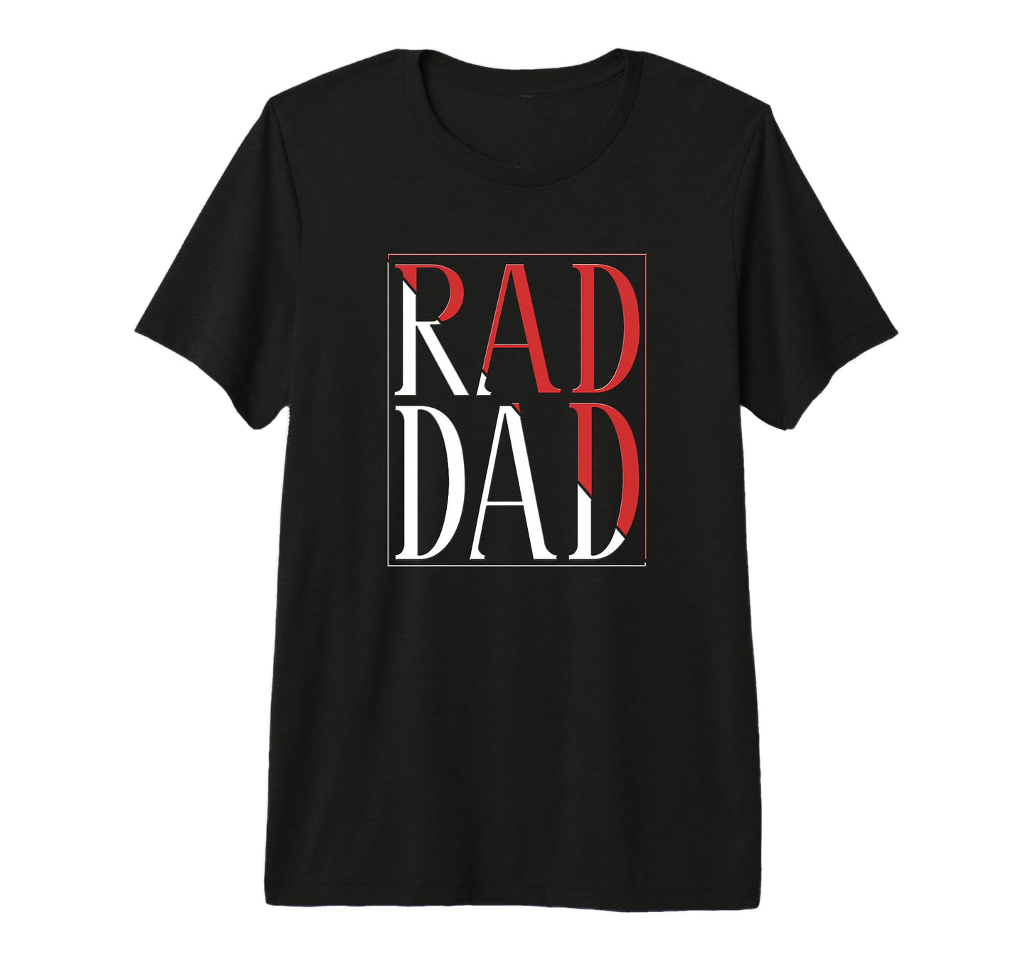 Rad Dad Rad Dad Fathers Day Tri Blend T-Shirt - Novelty Apparel for Adults - T-Shirt, Sweatshirt, Hoodie