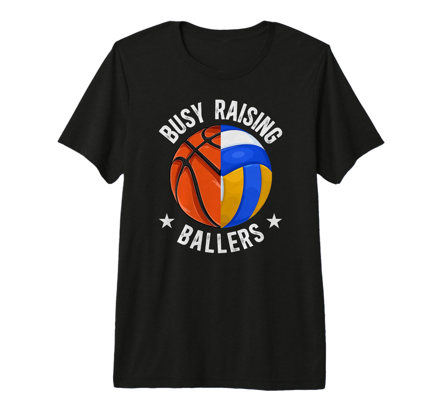 Mens Busy Raising Ballers T-Shirt - Fun Novelty Design for Adults - T-Shirt, Sweatshirt, Hoodie