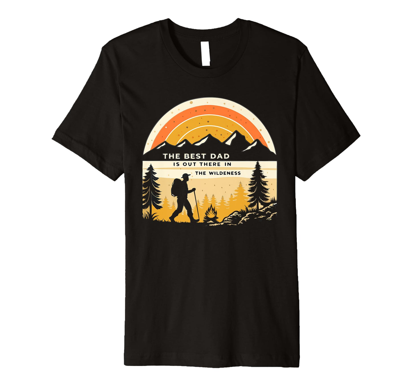 Mens Best Dad Fathers Day Camping T-Shirt - Graphic Print for Adults - T-Shirt, Sweatshirt, Hoodie