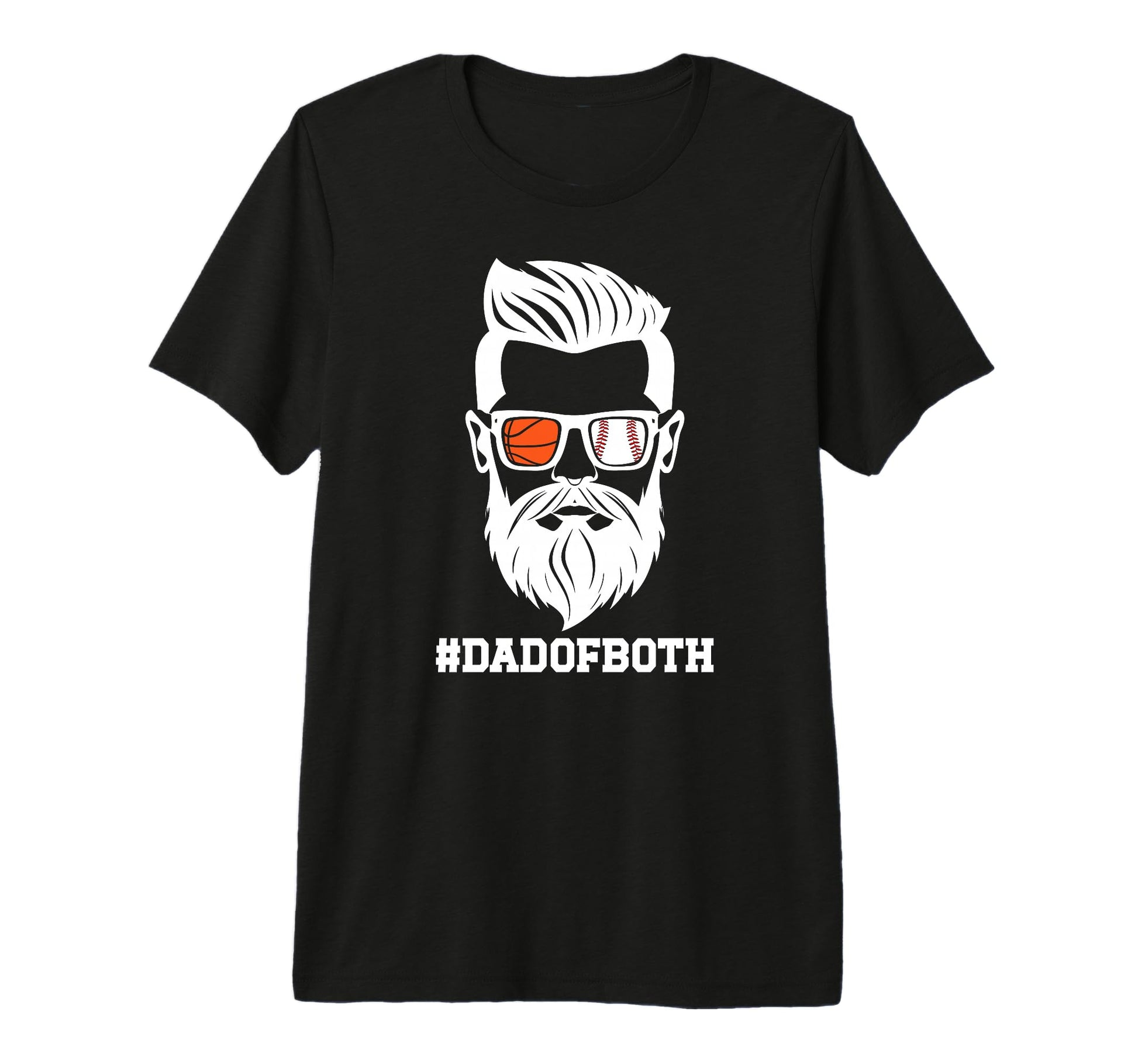 Mens Dad Both Baseball Basketball Dad T-Shirt - Streetwear Style Men Women - T-Shirt, Sweatshirt, Hoodie
