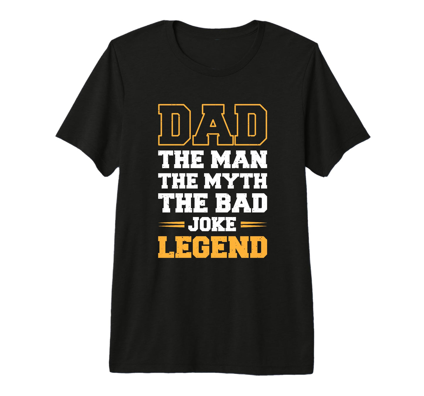 Mens Dad Myth Bad Joke Legend Tri T-Shirt - Minimalist Print Men Women - T-Shirt, Sweatshirt, Hoodie
