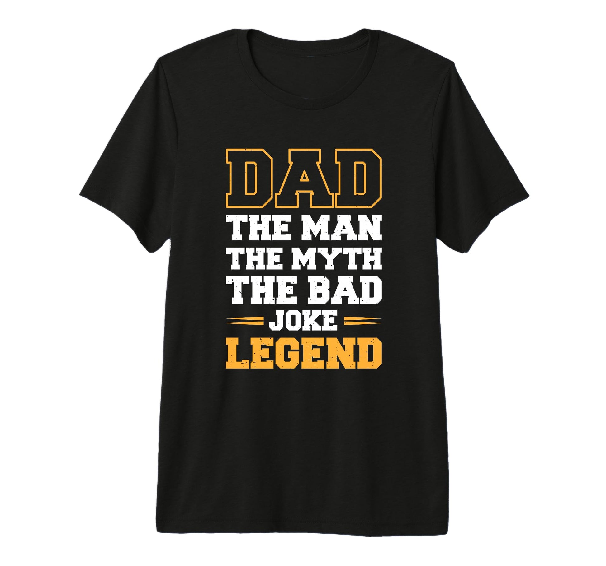 Mens Dad Myth Bad Joke Legend Tri T-Shirt - Minimalist Print Men Women - T-Shirt, Sweatshirt, Hoodie
