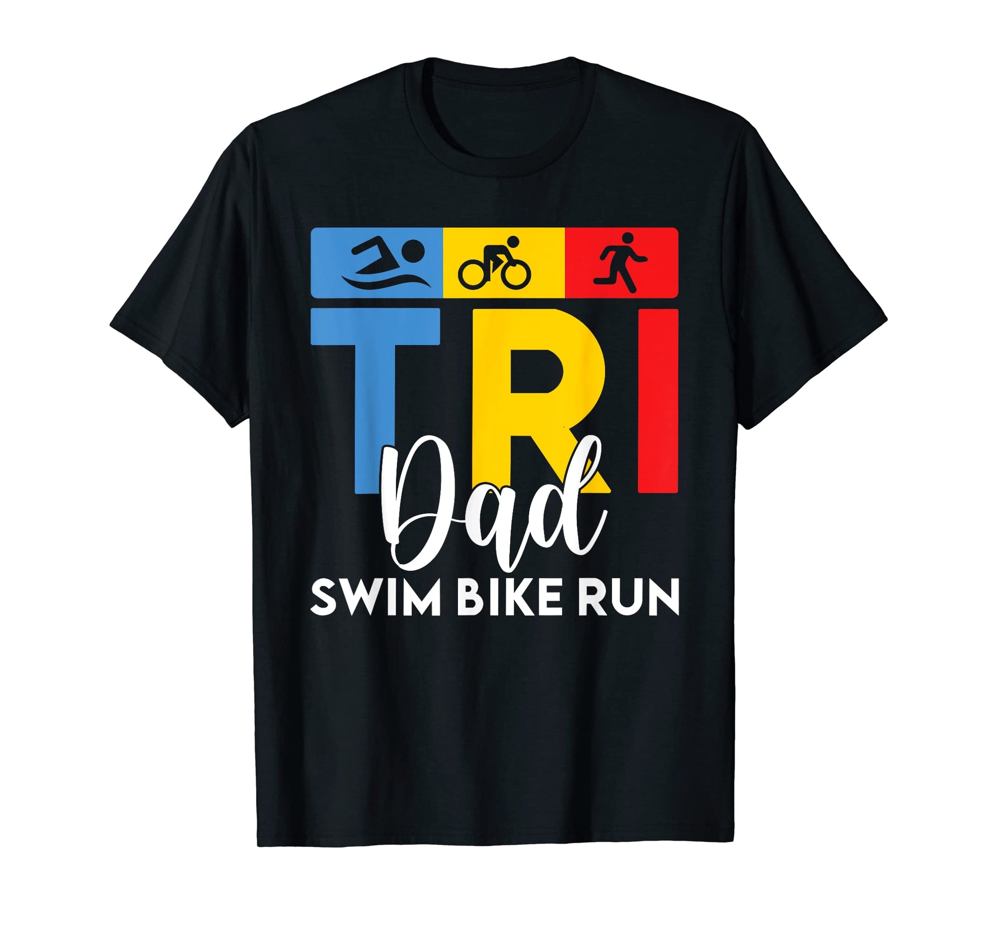 Tri Dad Swim Bike Run Triathlon Dad T-Shirt - Streetwear Style for Adults - T-Shirt, Sweatshirt, Hoodie