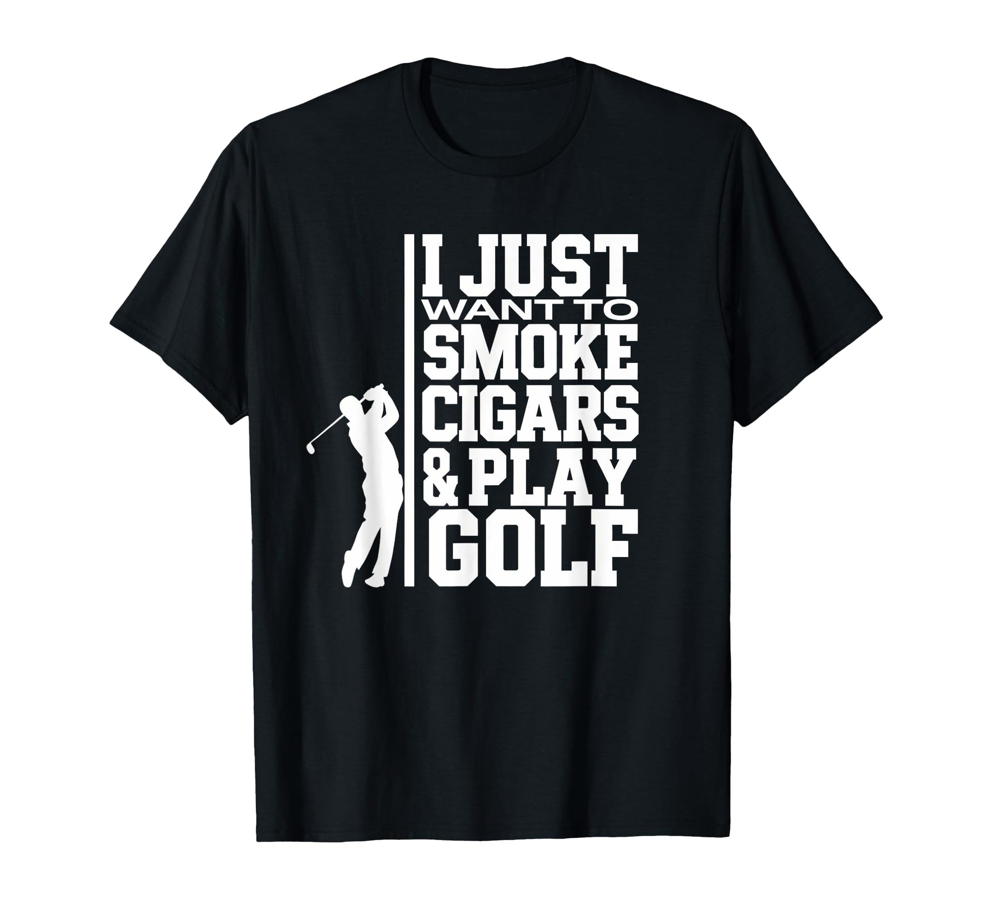 I Just Want To Smoke Cigars And Play T-Shirt - Custom Art Print Unisex - T-Shirt, Sweatshirt, Hoodie