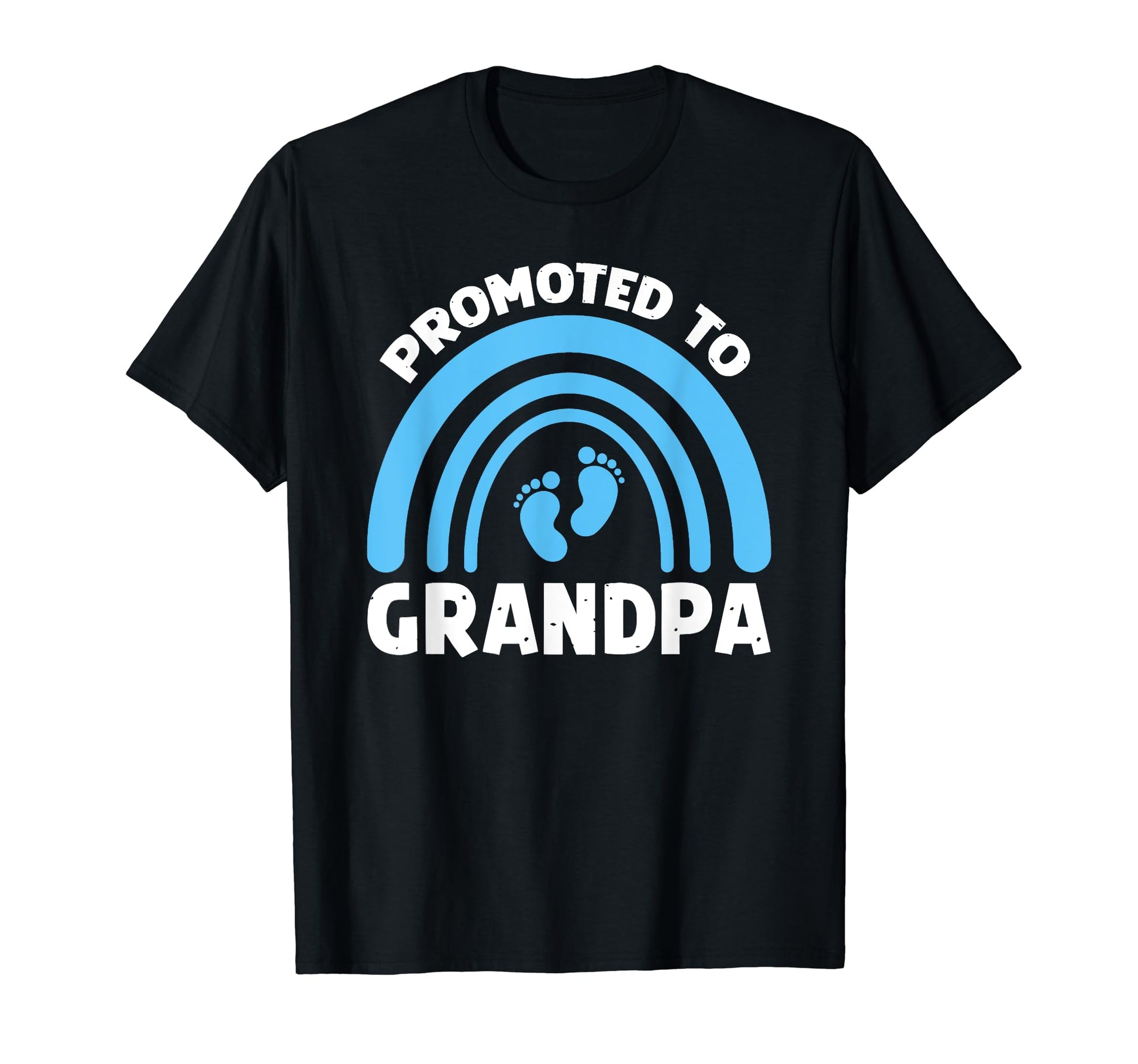 Promoted To Grandpa Pregnancy Blue Gender T-Shirt - Trendy Graphic Unisex - T-Shirt, Sweatshirt, Hoodie