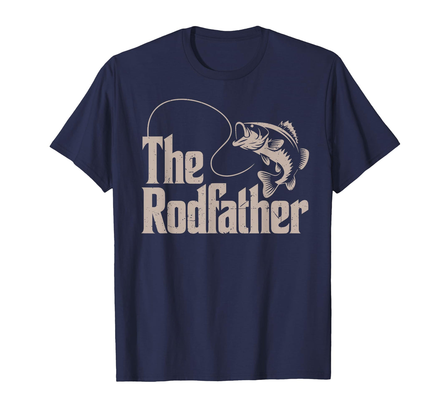 Rodfather Fishing Dad Gift Bass Fish Joke T-Shirt - Unique Graphic Unisex - T-Shirt, Sweatshirt, Hoodie