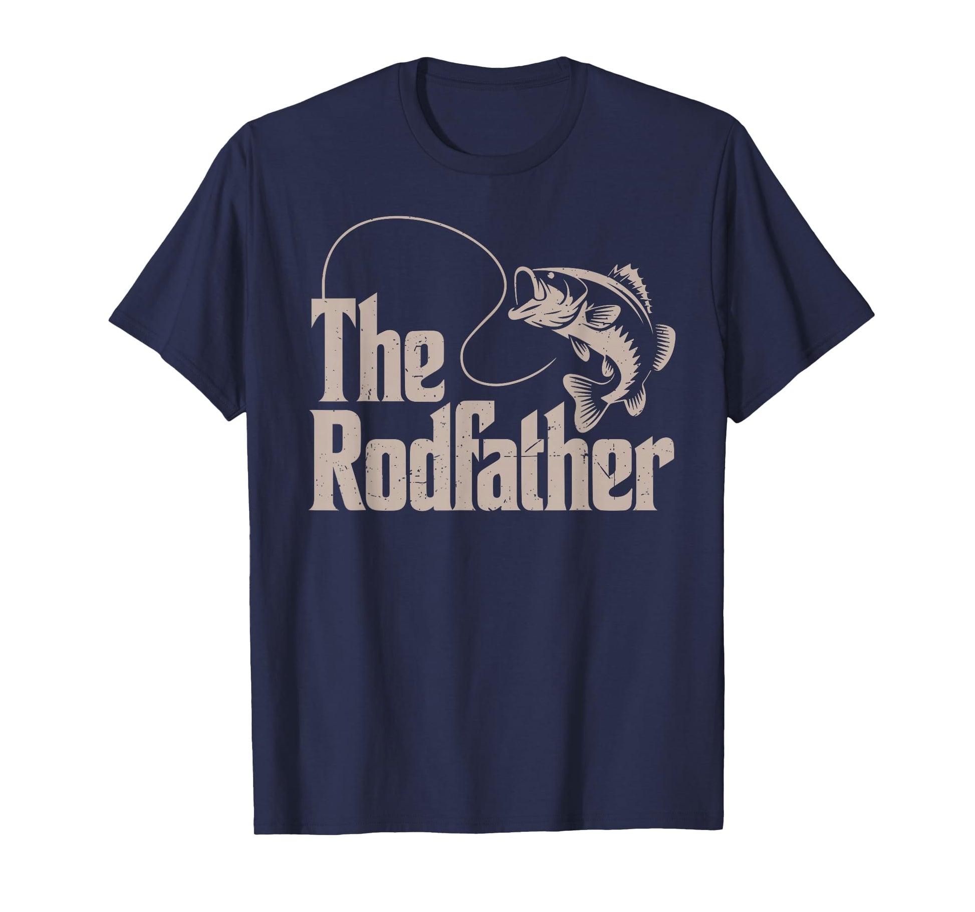 Rodfather Fishing Dad Gift Bass Fish Joke T-Shirt - Unique Graphic Unisex - T-Shirt, Sweatshirt, Hoodie