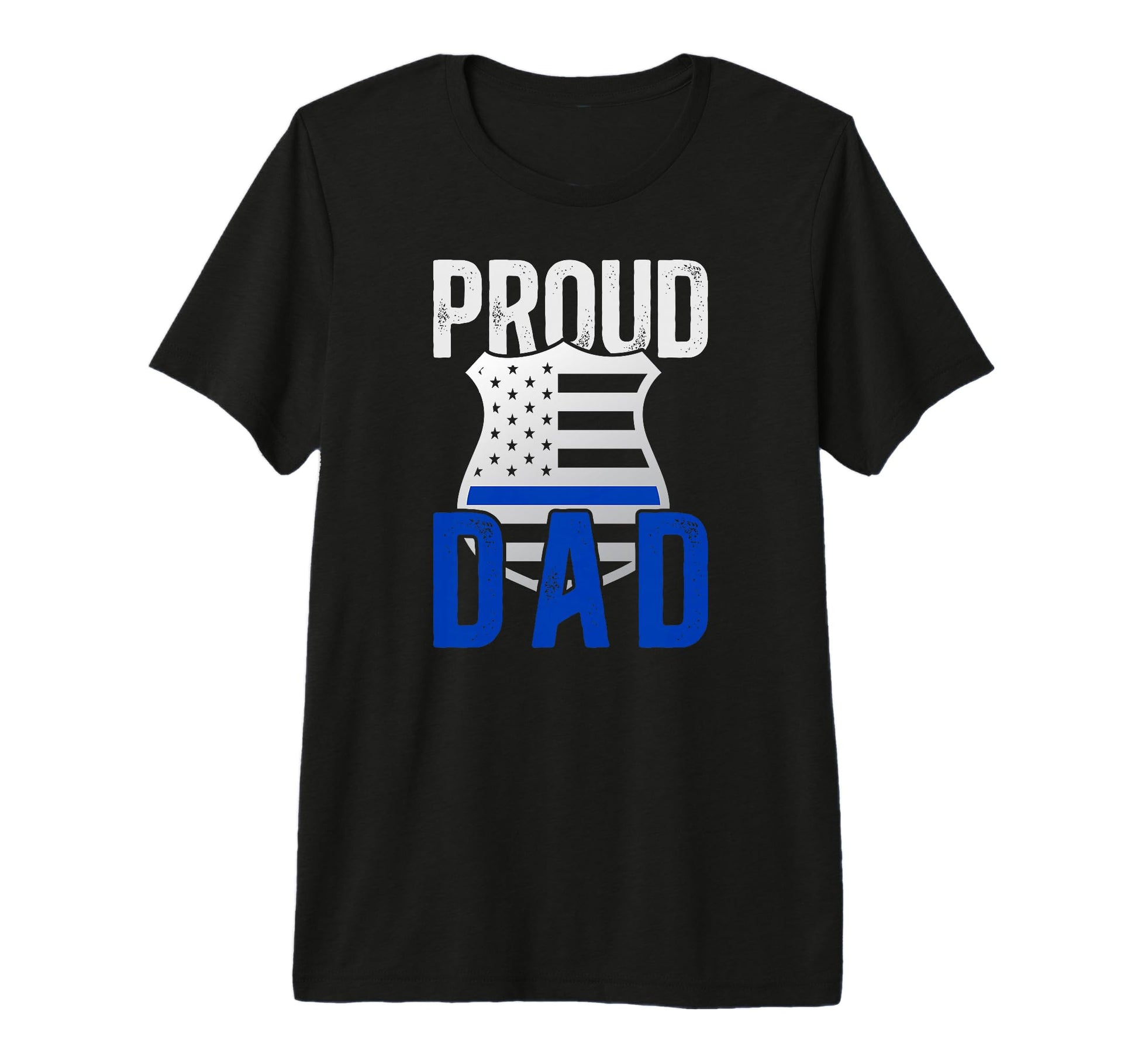 Mens Proud Dad Police Officer Dad Us T-Shirt - Graphic Print for Adults - T-Shirt, Sweatshirt, Hoodie