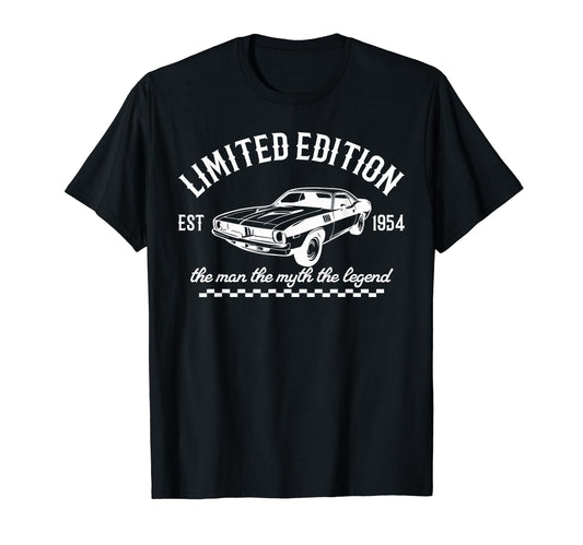1954 Dad Birthday Myth Legend T-Shirt - Aesthetic Graphic Men Women - T-Shirt, Sweatshirt, Hoodie