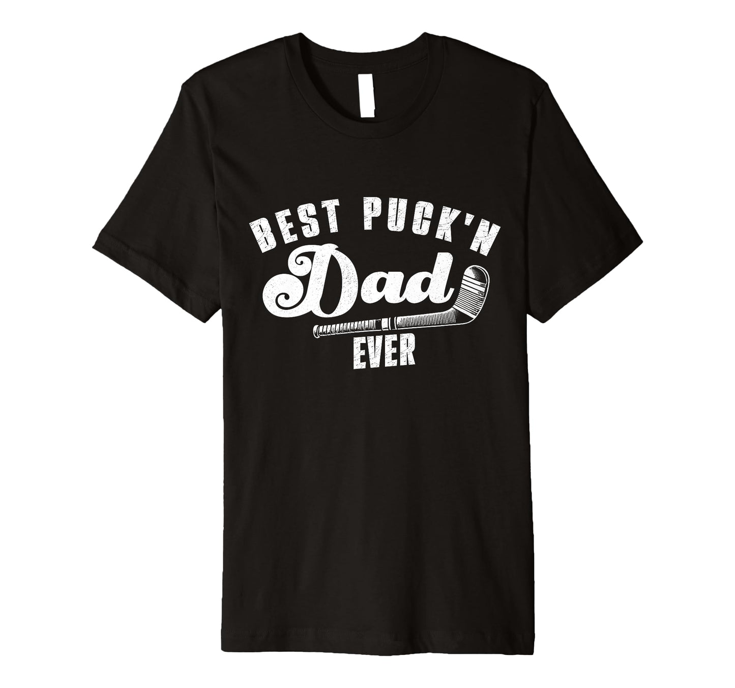 Best Puckn Dad Ever Hockey Dad T-Shirt - Custom Art Print for Adults - T-Shirt, Sweatshirt, Hoodie