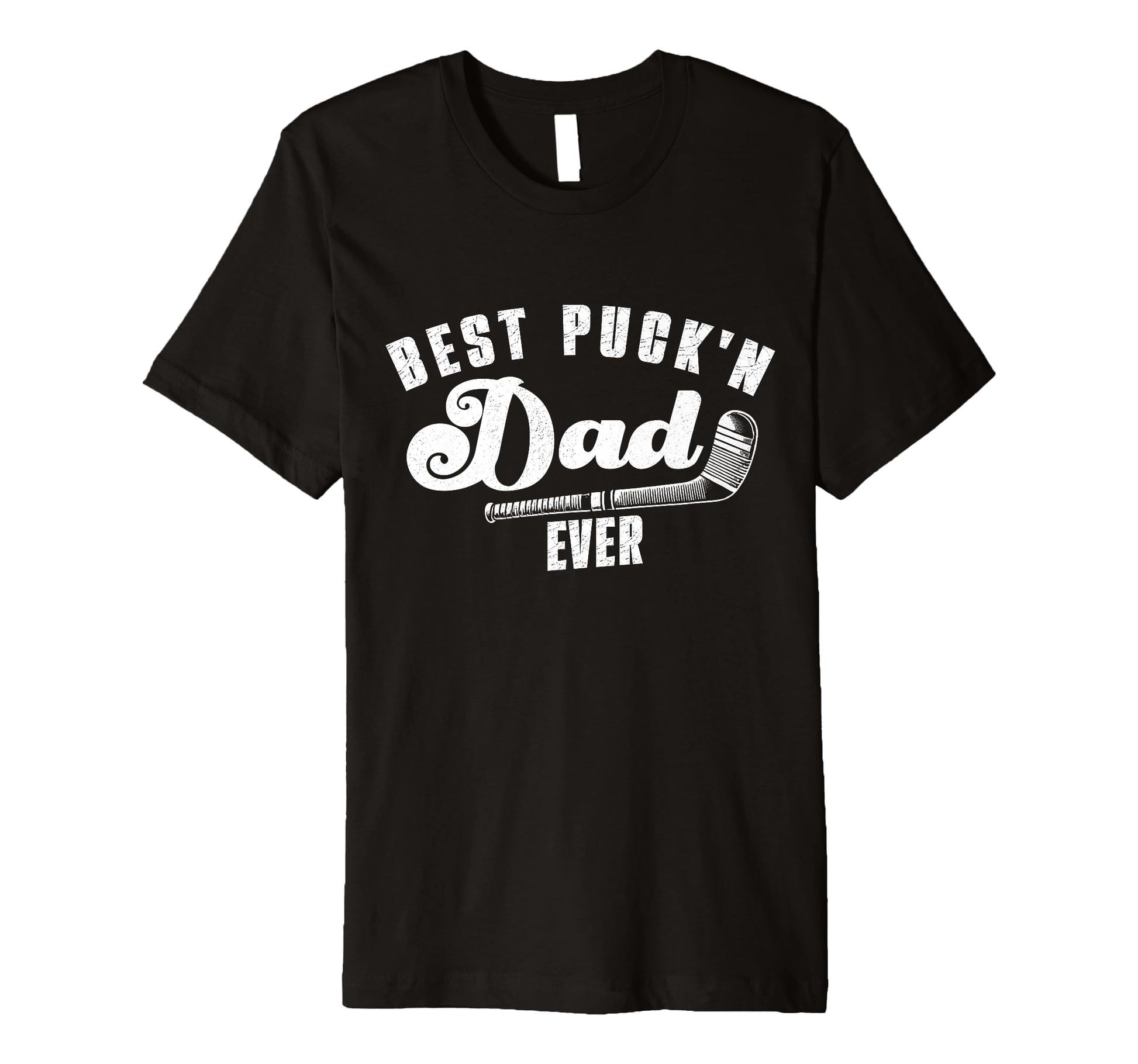 Best Puckn Dad Ever Hockey Dad T-Shirt - Custom Art Print for Adults - T-Shirt, Sweatshirt, Hoodie