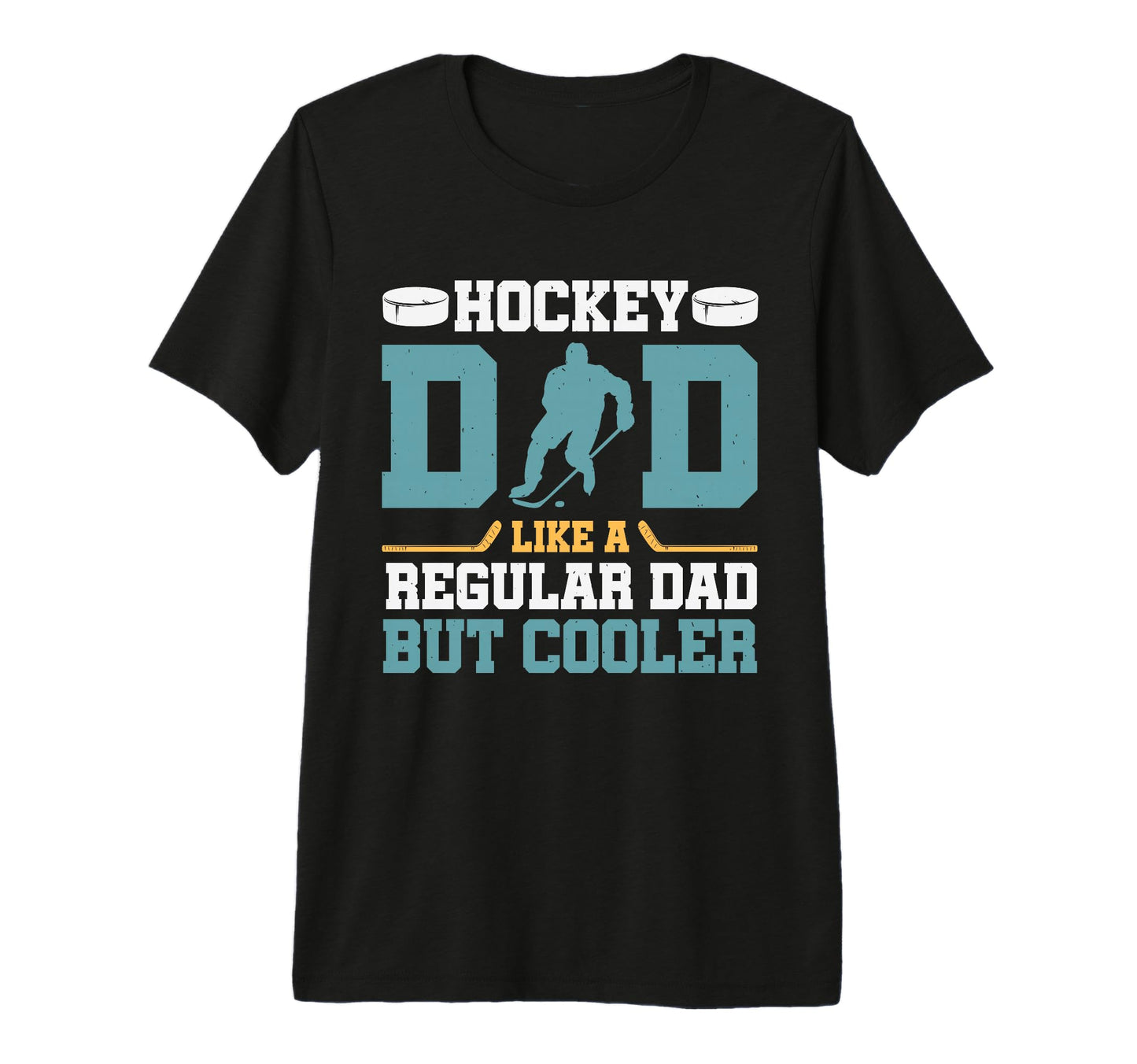 Hockey Dad Like Regular Dad But Cooler T-Shirt - Aesthetic Graphic Unisex - T-Shirt, Sweatshirt, Hoodie