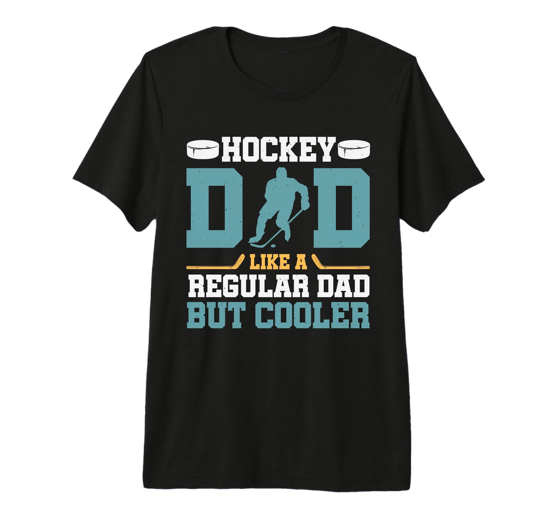 Hockey Dad Like Regular Dad But Cooler T-Shirt - Aesthetic Graphic Unisex - T-Shirt, Sweatshirt, Hoodie