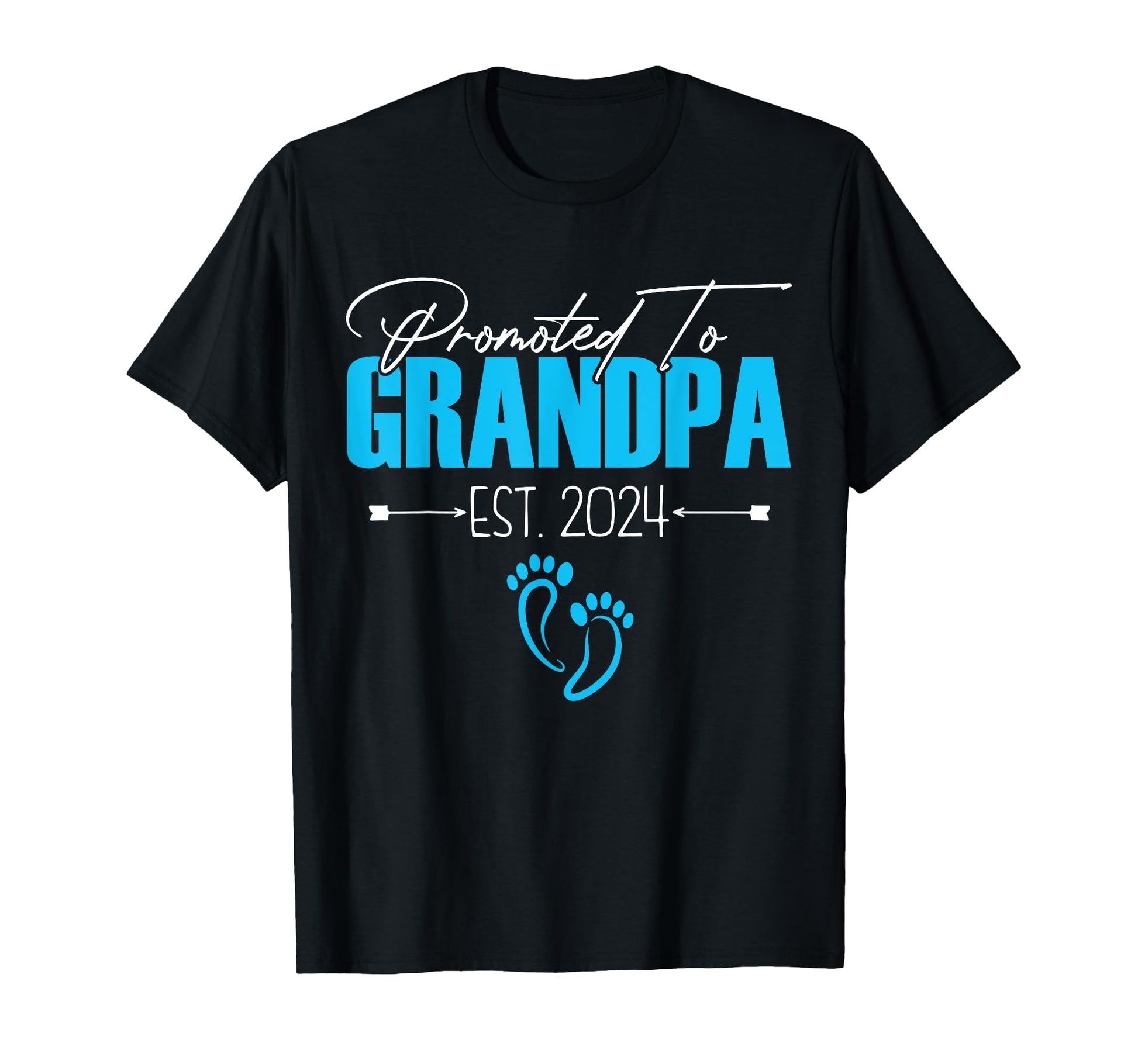 Promoted To Grandpa Est 2024 T-Shirt - Trendy Graphic Men Women - T-Shirt, Sweatshirt, Hoodie