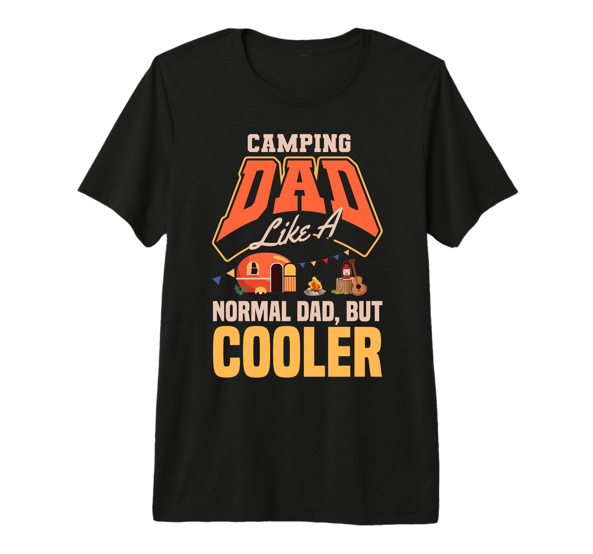 Mens Camping Dad Camper Father Outdoor T-Shirt - Custom Art Print Unisex - T-Shirt, Sweatshirt, Hoodie