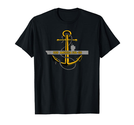 Aircraft Carrier Uss America Cva 66 T-Shirt - Graphic Print Unisex - T-Shirt, Sweatshirt, Hoodie