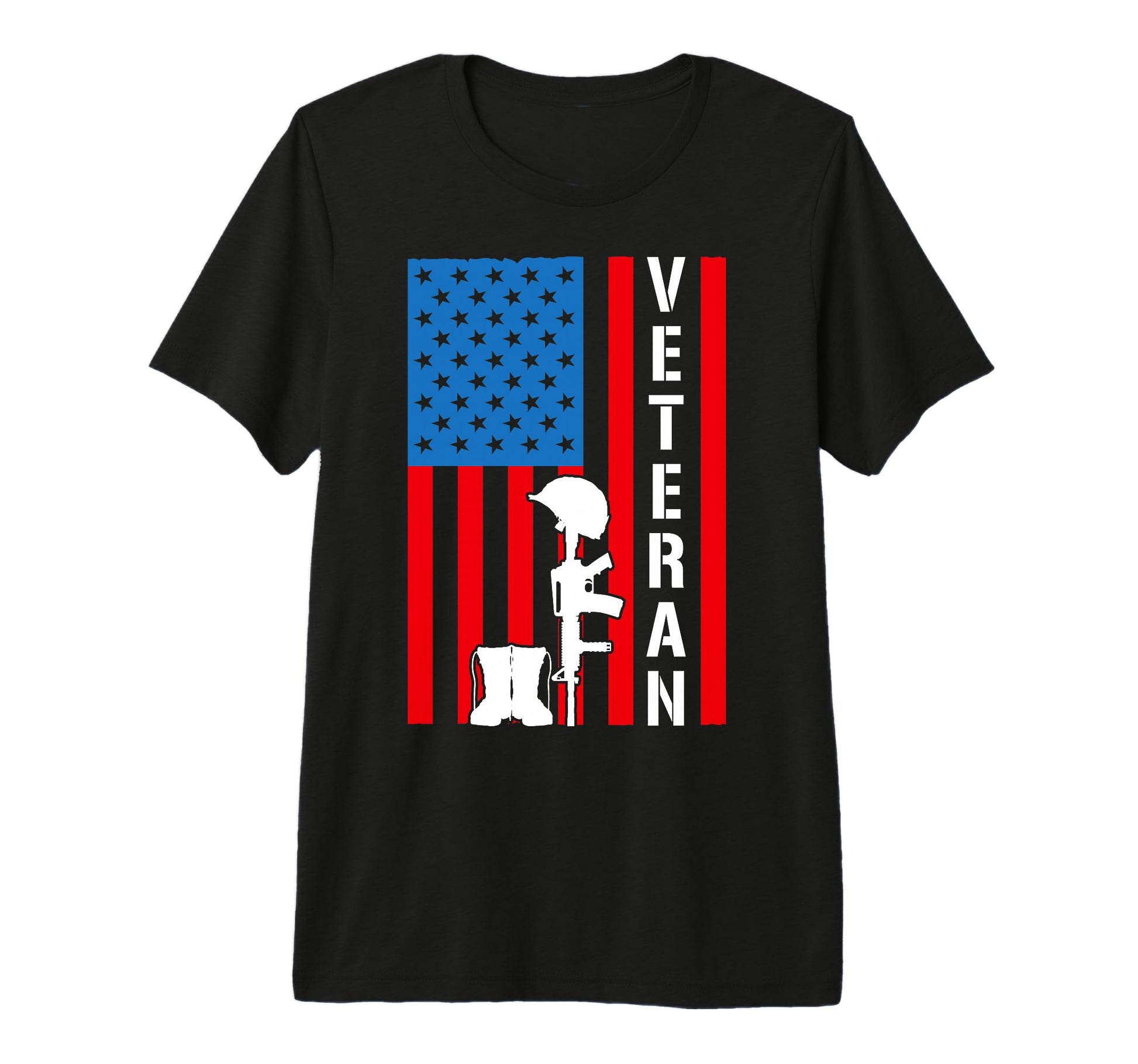 American Veterans Flag Ex Military T-Shirt - Fun Novelty Design Men Women - T-Shirt, Sweatshirt, Hoodie