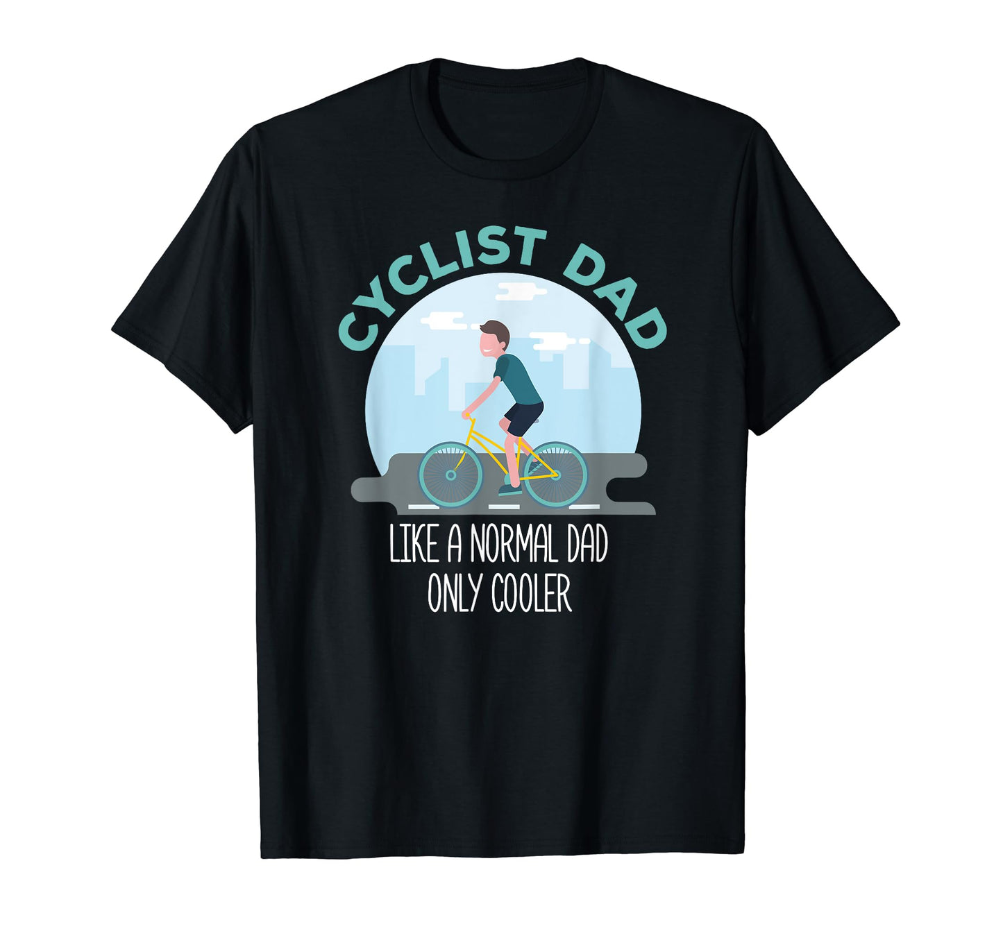 Dad Cycling T-Shirt - Custom Art Print for Adults - T-Shirt, Sweatshirt, Hoodie