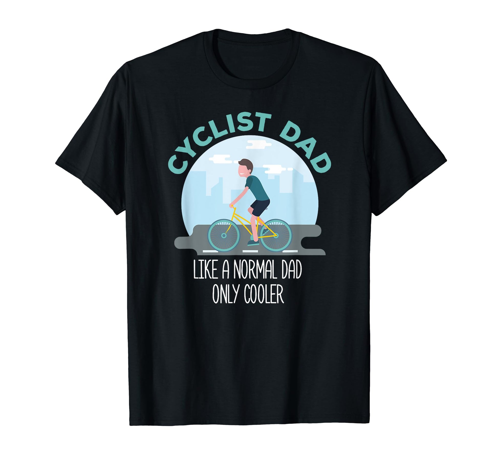 Dad Cycling T-Shirt - Custom Art Print for Adults - T-Shirt, Sweatshirt, Hoodie