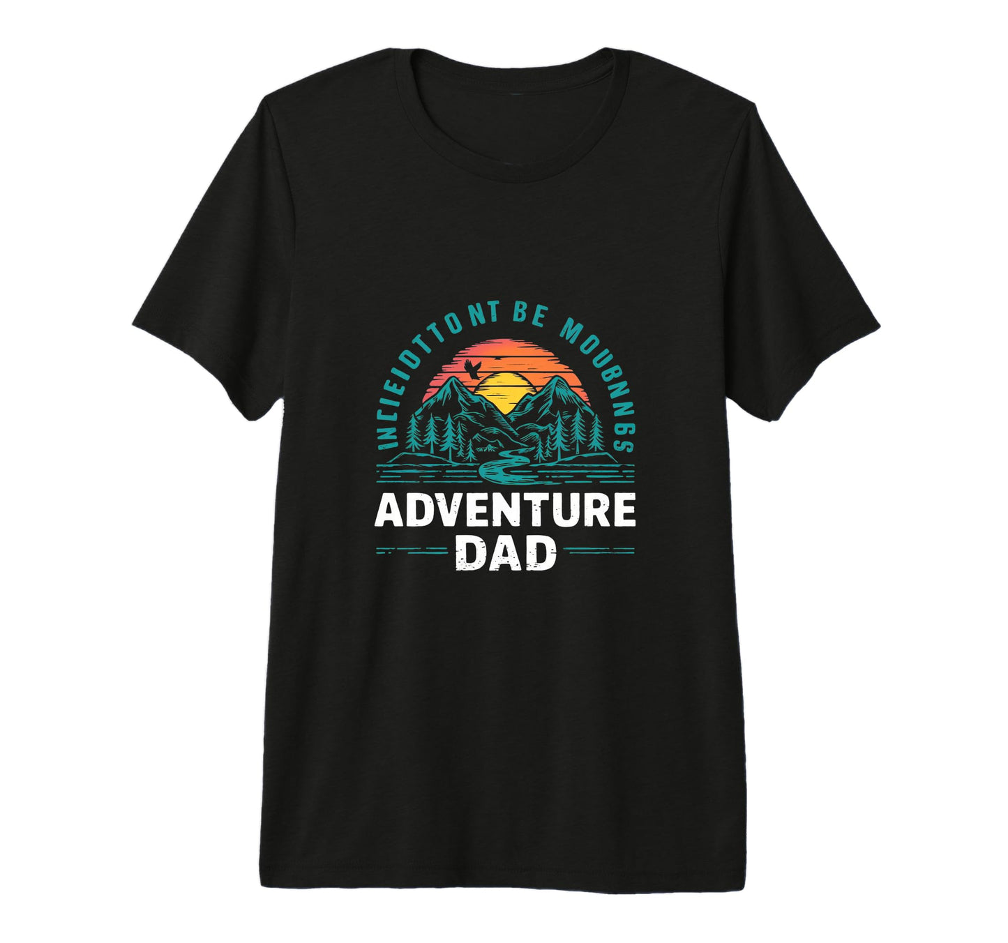 Adventure Dad Hiking Father Tri Blend T-Shirt - Trendy Graphic Men Women - T-Shirt, Sweatshirt, Hoodie