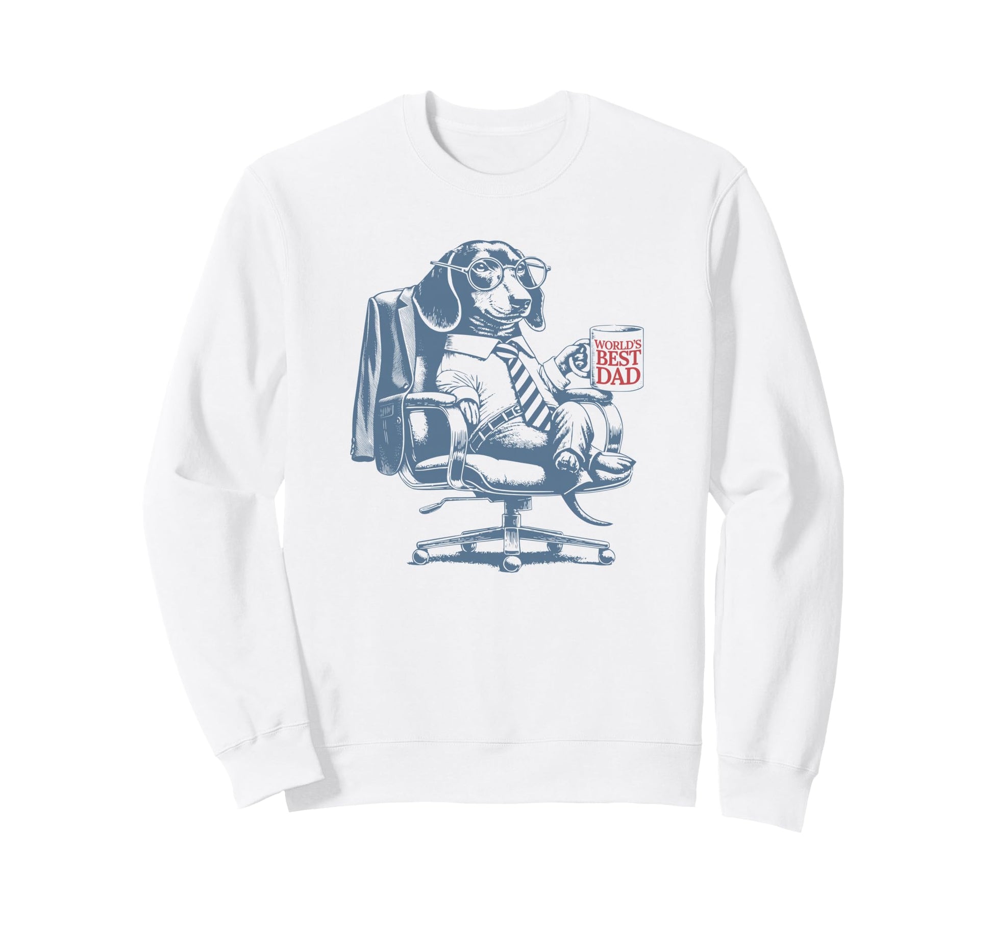 Dachshund Doxie Dad Mug Worlds Best Sweatshirt - Aesthetic Graphic Unisex - T-Shirt, Sweatshirt, Hoodie