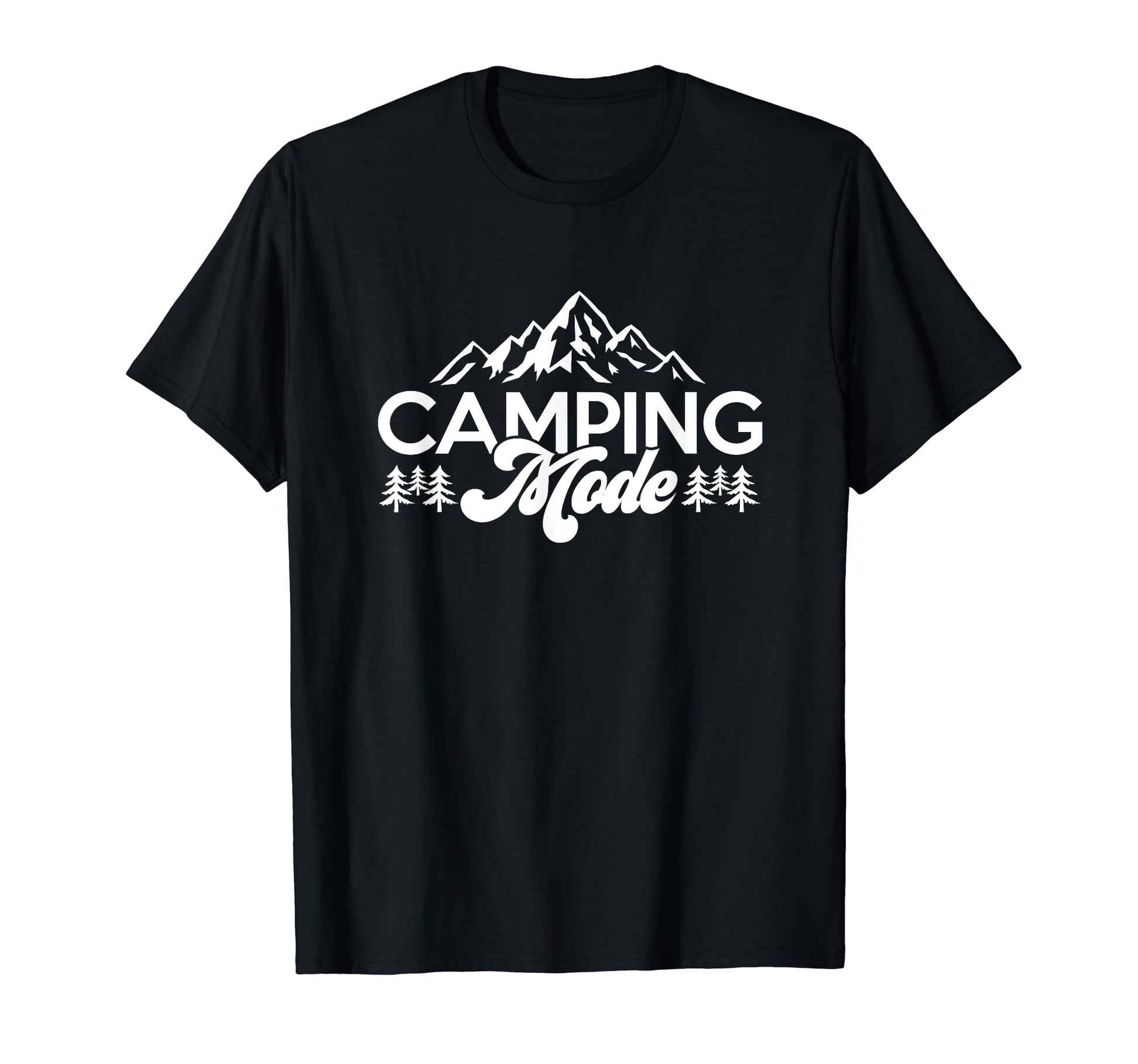 Camping Mode Nature Lover Camper Dad T-Shirt - Minimalist Print Men Women - T-Shirt, Sweatshirt, Hoodie
