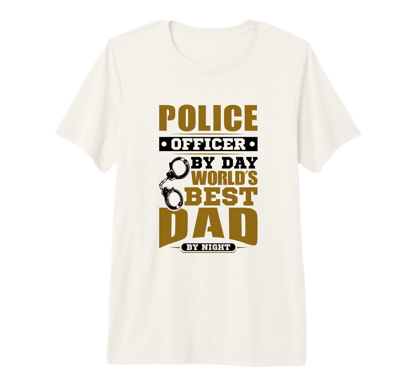 Mens Thin Blue Line Police Officer T-Shirt - Custom Art Print for Adults - T-Shirt, Sweatshirt, Hoodie
