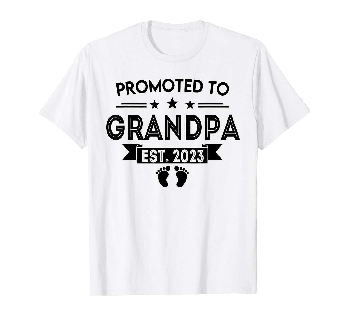 Promoted To Grandpa 2023 Pregnancy T-Shirt - Custom Art Print Unisex - T-Shirt, Sweatshirt, Hoodie
