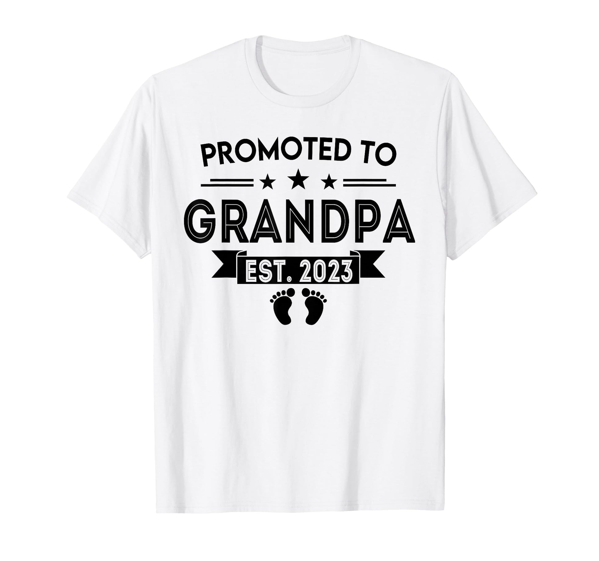 Promoted To Grandpa 2023 Pregnancy T-Shirt - Custom Art Print Unisex - T-Shirt, Sweatshirt, Hoodie