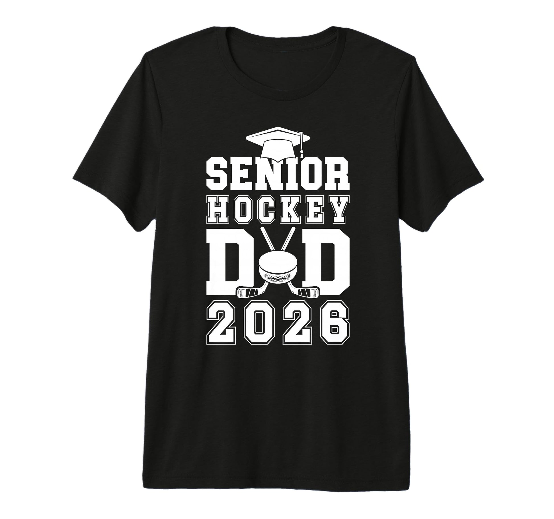 Mens Hockey Senior Dad Ice Hockey Player T-Shirt - Minimalist Print Unisex - T-Shirt, Sweatshirt, Hoodie