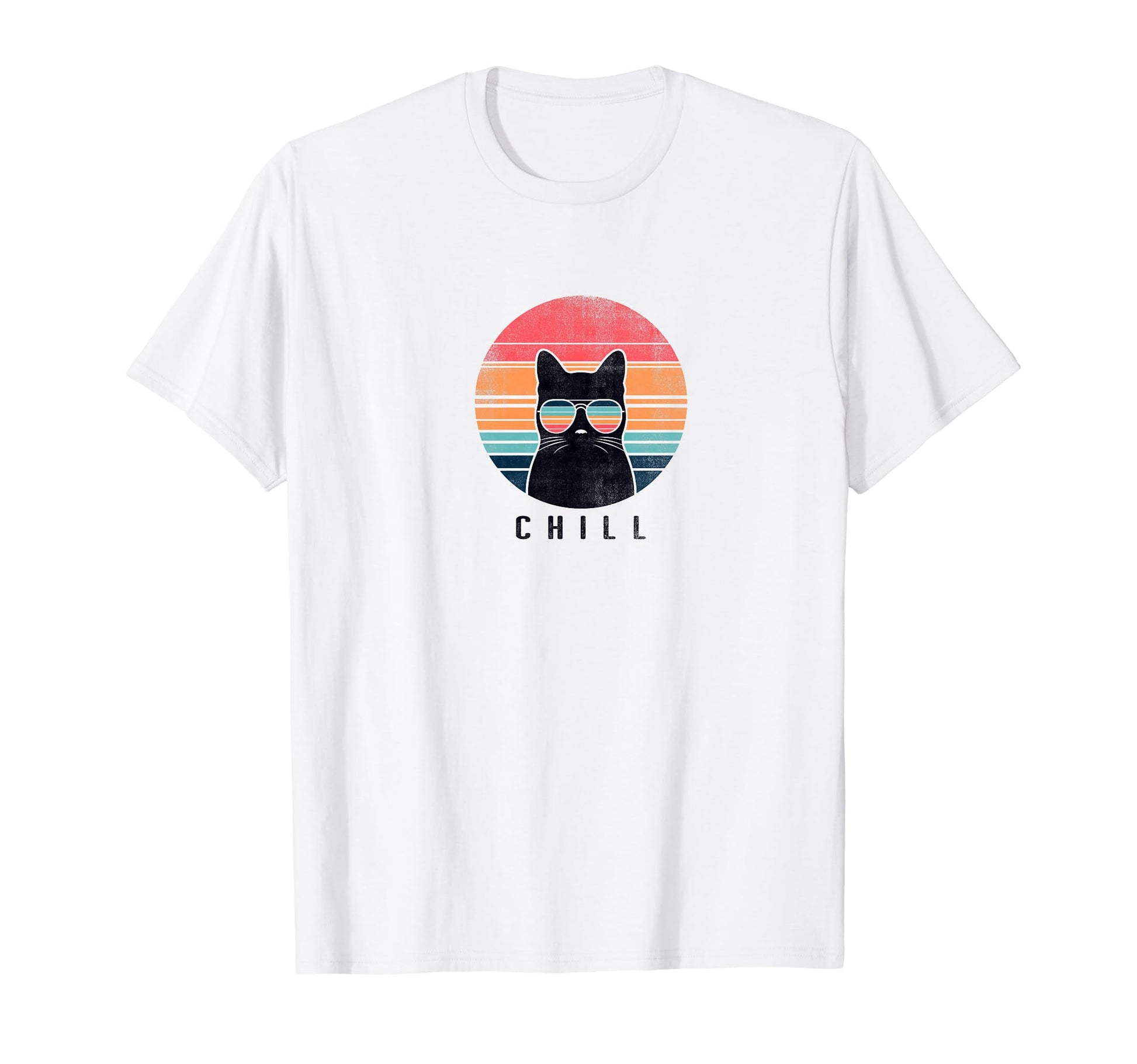 Funny Cat Wearing Glasses Cat Dad T-Shirt - Novelty Apparel Men Women - T-Shirt, Sweatshirt, Hoodie