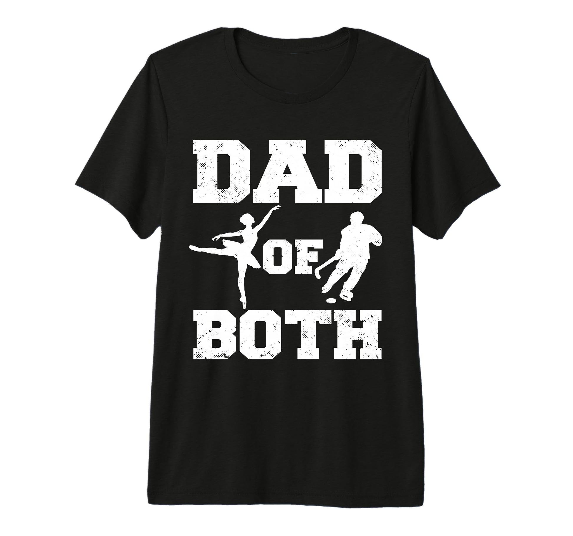 Mens Dad Both Ballet Hockey Funny T-Shirt - Novelty Apparel Men Women - T-Shirt, Sweatshirt, Hoodie