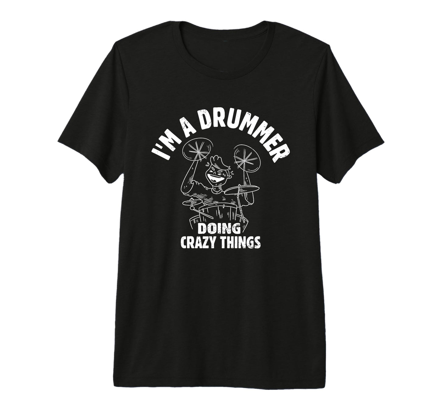 Drummer Musician Drum Player T-Shirt - Minimalist Print Men Women - T-Shirt, Sweatshirt, Hoodie