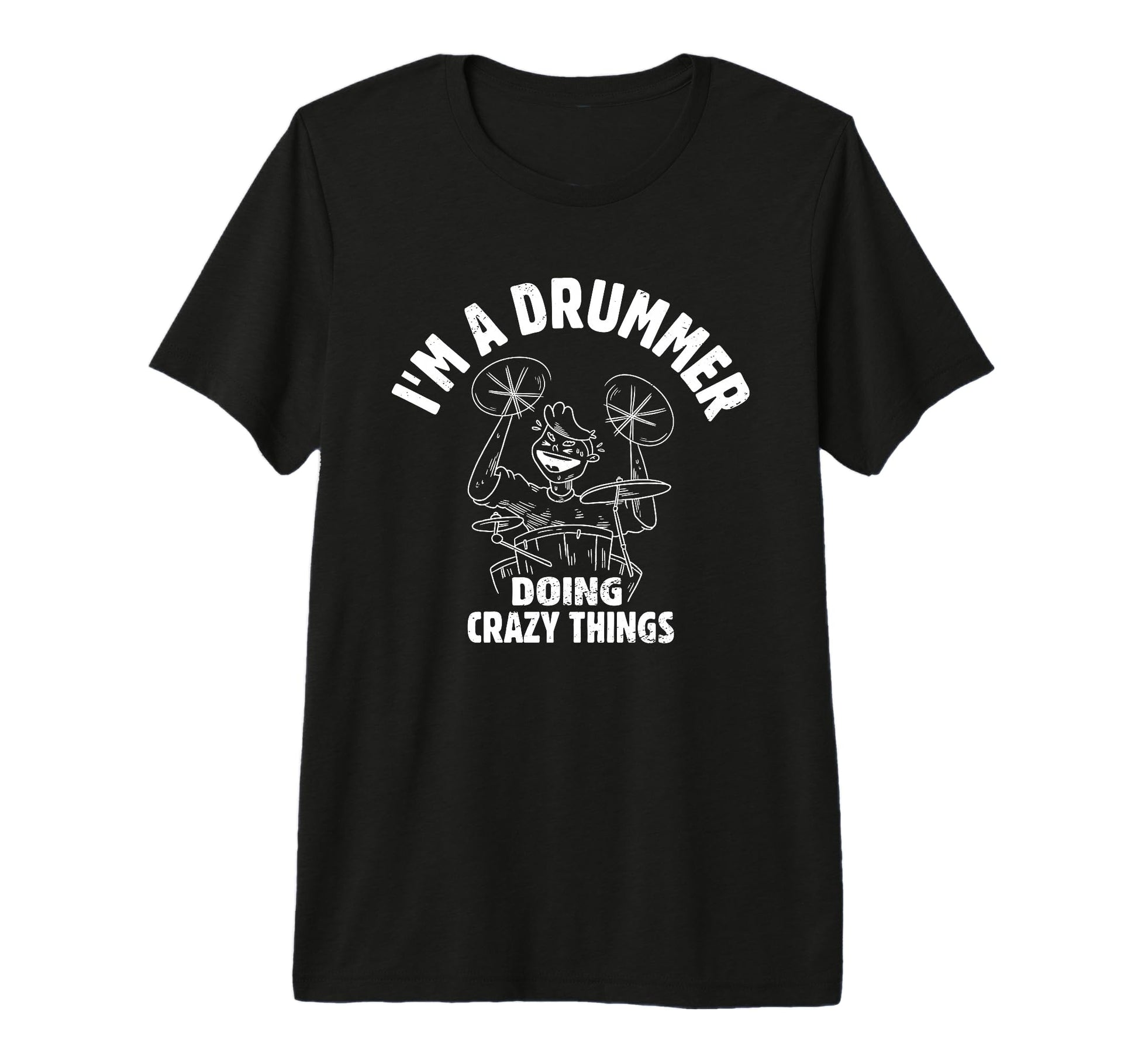 Drummer Musician Drum Player T-Shirt - Minimalist Print Men Women - T-Shirt, Sweatshirt, Hoodie