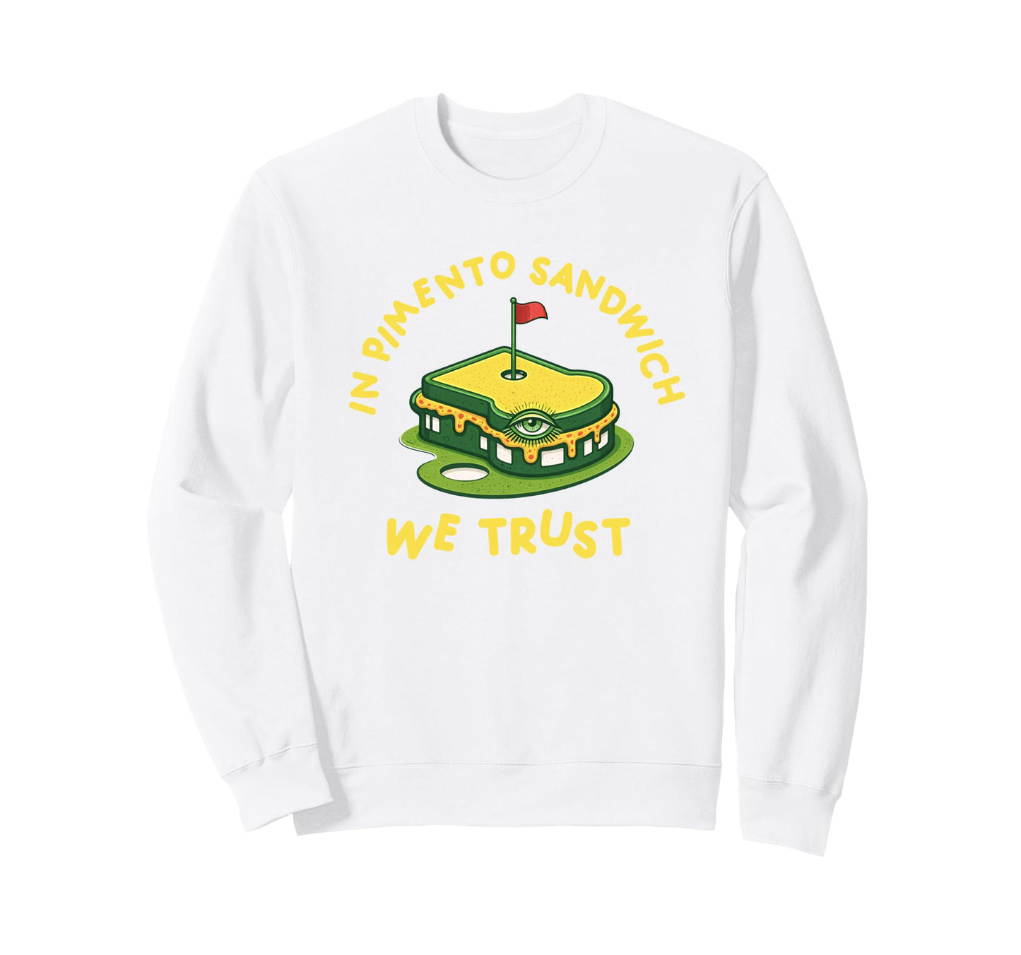Pimento Cheese Sandwich Golf Dad Sweatshirt - Unique Graphic for Adults - T-Shirt, Sweatshirt, Hoodie