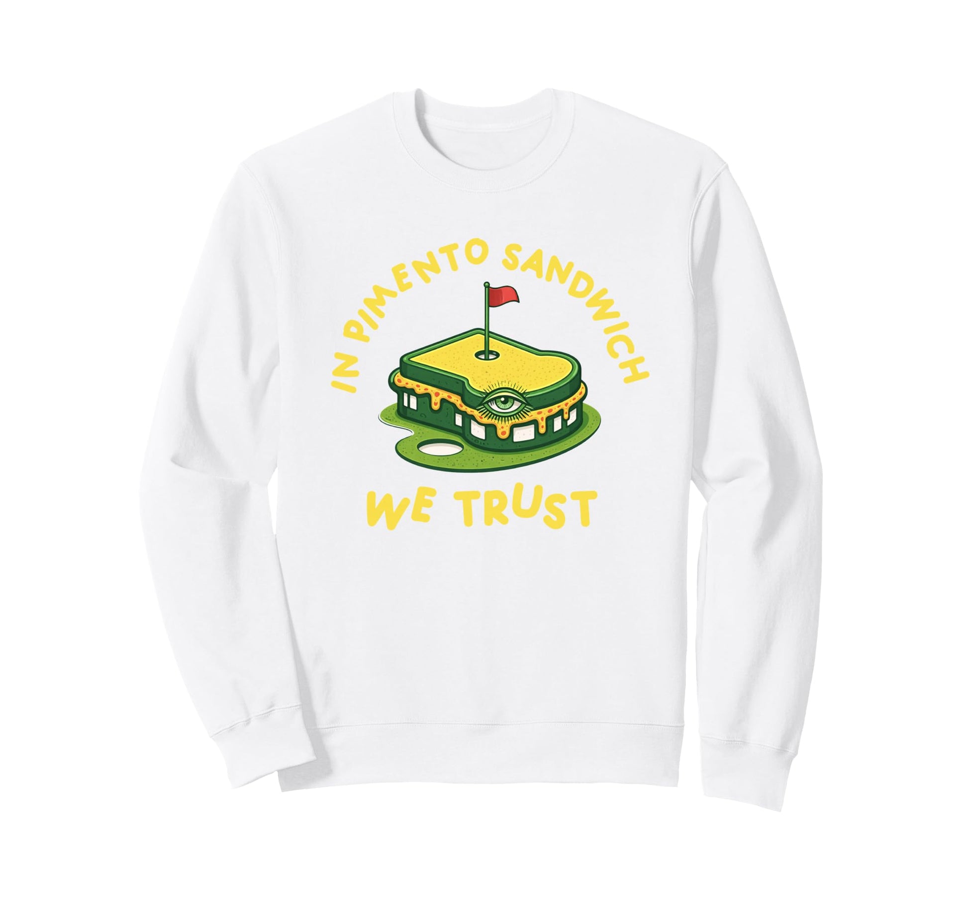 Pimento Cheese Sandwich Golf Dad Sweatshirt - Unique Graphic for Adults - T-Shirt, Sweatshirt, Hoodie