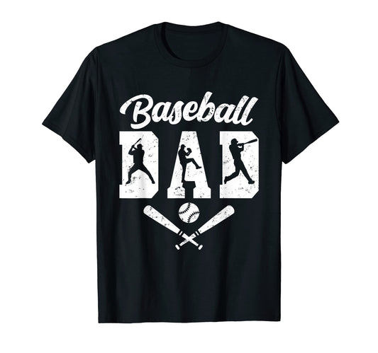 Baseball Dad Fathers Day Baseball T-Shirt - Streetwear Style for Adults - T-Shirt, Sweatshirt, Hoodie